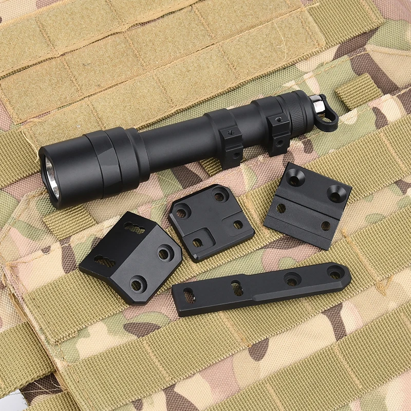 WADSN-M600U M300C, linterna táctica m-lok Keymod, Base de montaje Offset, arma de caza, luz de pistola, accesorios Airsoft, M300, M600 - imagen 3