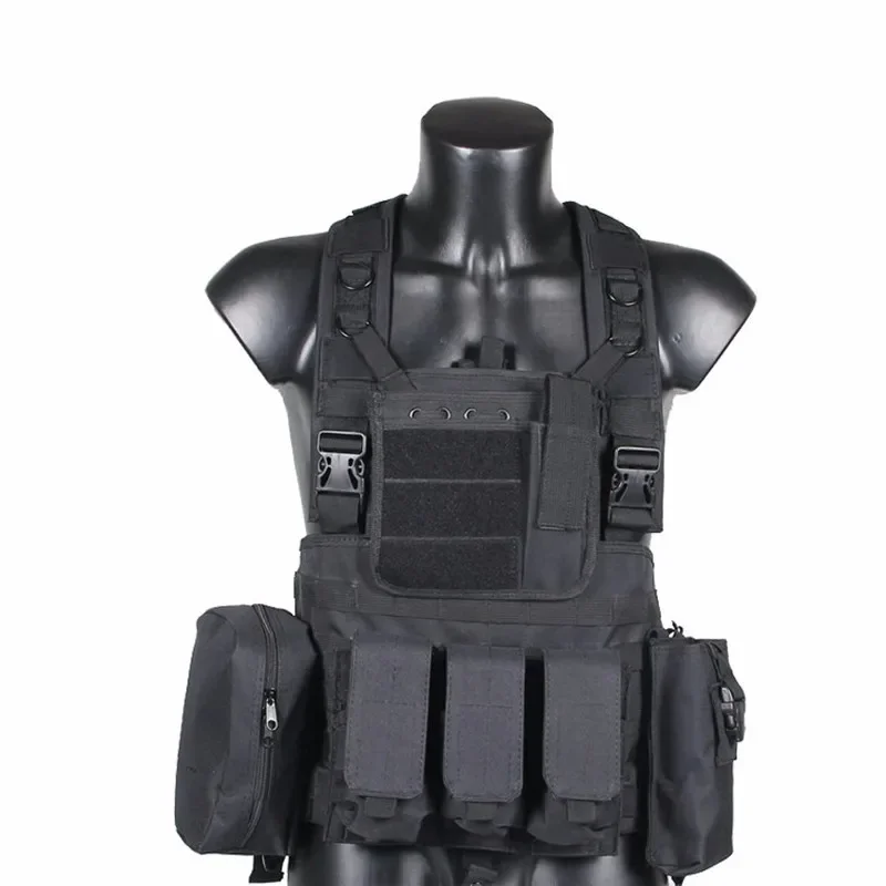 Chaleco de combate táctico Molle RRV para caza, aparejo de pecho, arnés de Paintball, Airsoft con bolsa de wagin, paquete EDC, accesorios - imagen 3