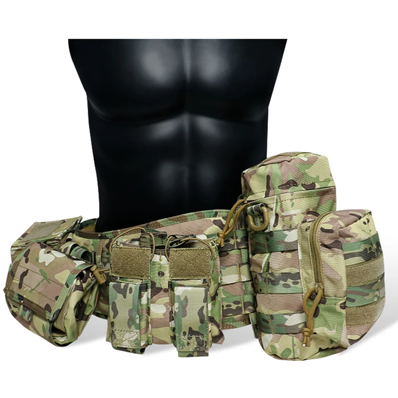 Cinturón táctico, conjunto de riñonera, Cinturones Tactico, nuevo estilo, personalizado, adiestramiento al aire libre, hebilla rápida, bolsa Molle, cinturón táctico para hombres - imagen 4