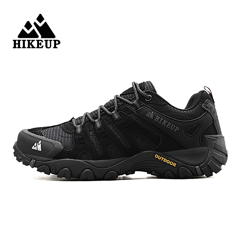 HIKEUP-zapatos antideslizantes y resistentes al desgaste para senderismo al aire libre, zapatillas transpirables a prueba de salpicaduras para escalar, senderismo, caza y turismo - imagen 4