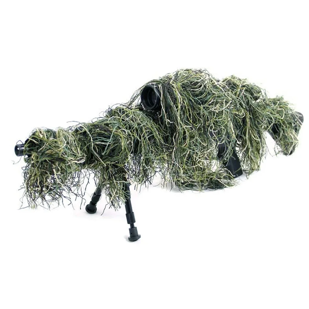 Funda de cuerda para Rifle de francotirador 3D, cubierta de traje de camuflaje Ghillie para Paintball Airsoft CS - imagen 2