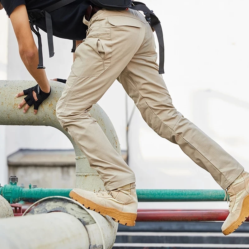 Pantalones tácticos militares de camuflaje, ropa impermeable, pantalones de carga duraderos para detener el desgarro, pantalones de combate de escalada con múltiples bolsillos - imagen 2
