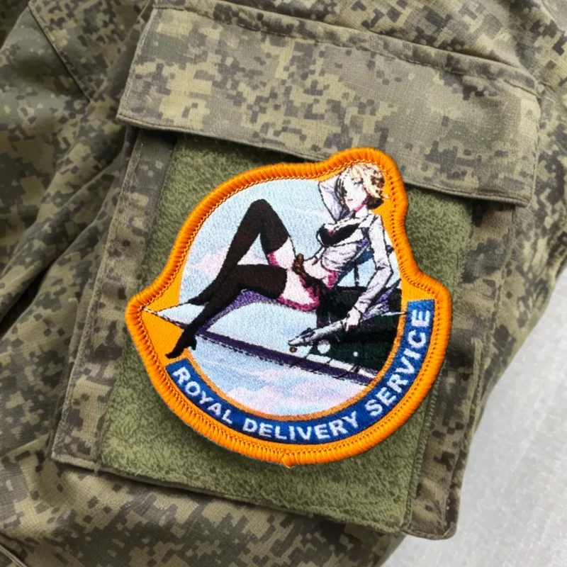 Parche táctico Ace Combat 7, parche de gancho y bucle de princesa Rosa Cossette para ropa, insignia de moral de servicio de entrega real - imagen 4