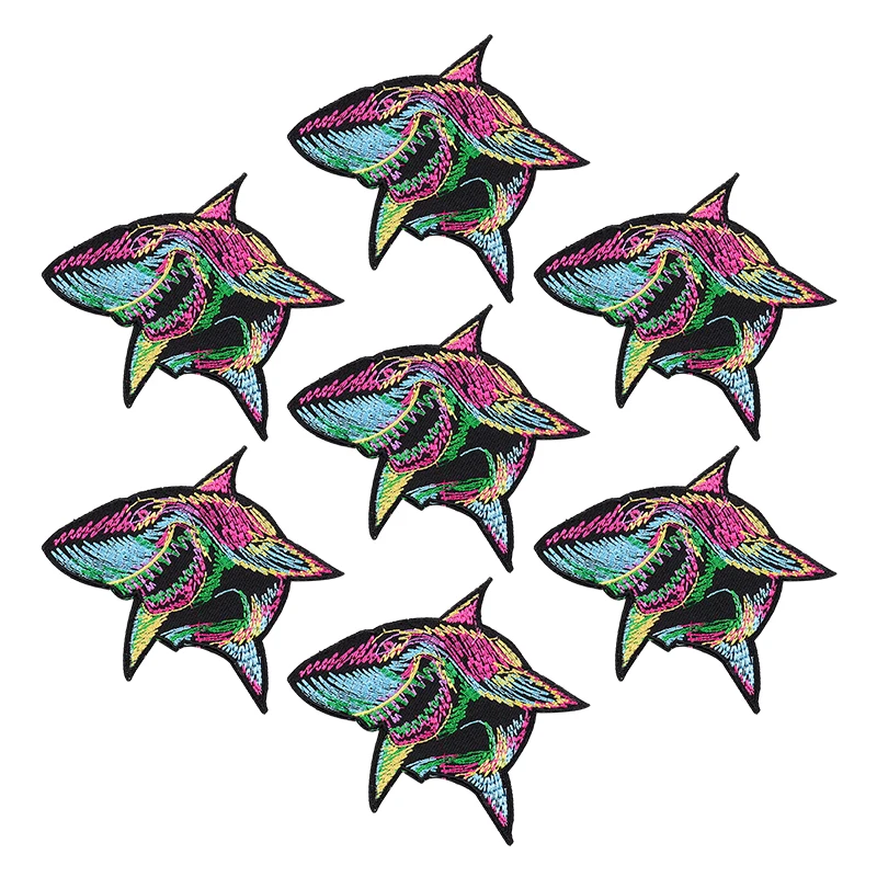 Parche bordado de esqueleto Punk para ropa, parches termoadhesivos para planchar, pegatinas para ropa, venta al por mayor, 10 unidades por lote - imagen 3