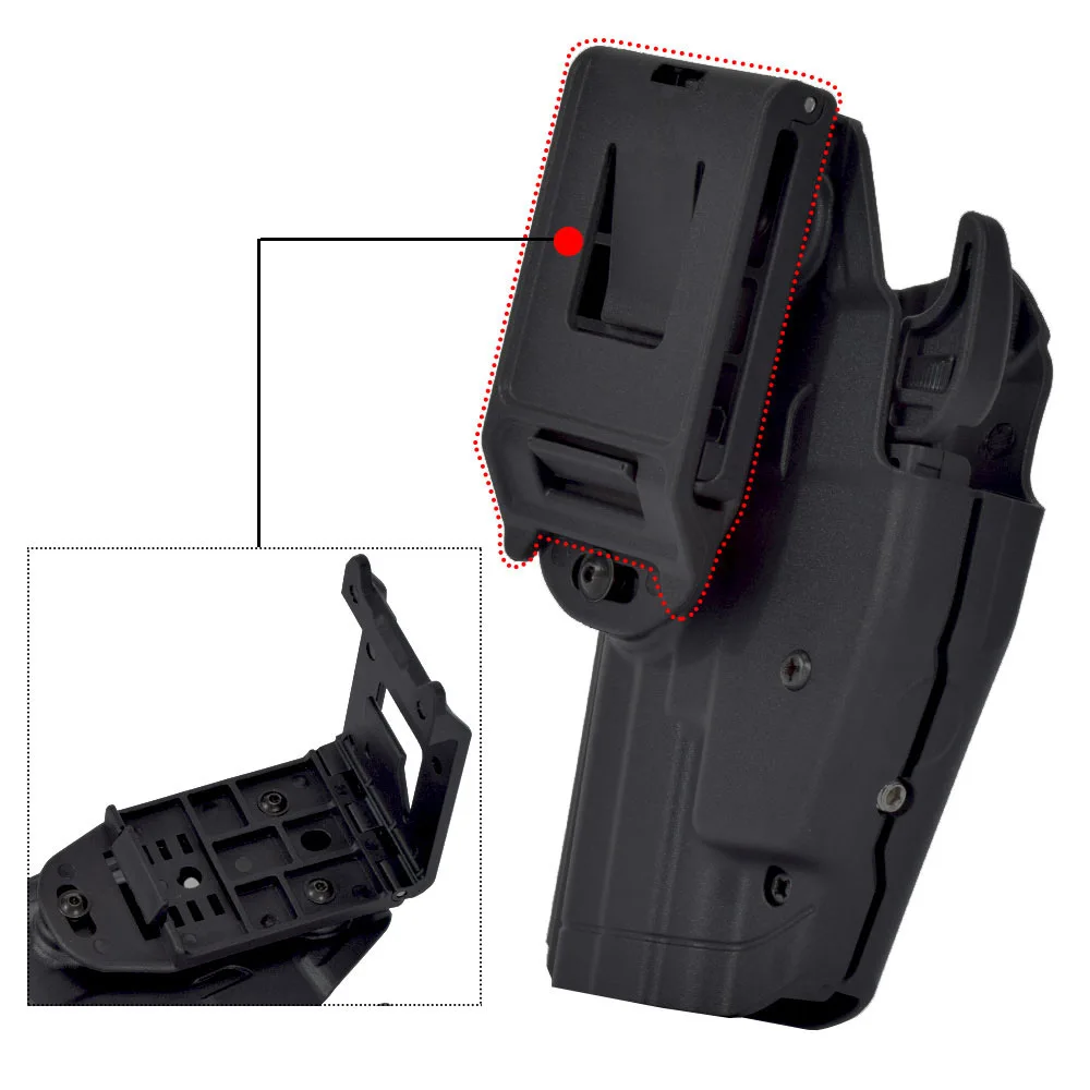 Funda Universal para cinturón táctico para Glock 17,Beretta M9 96 92,H & K USP,WALTHER P99 PPQ M2 9/40,Colt 1911S - imagen 4