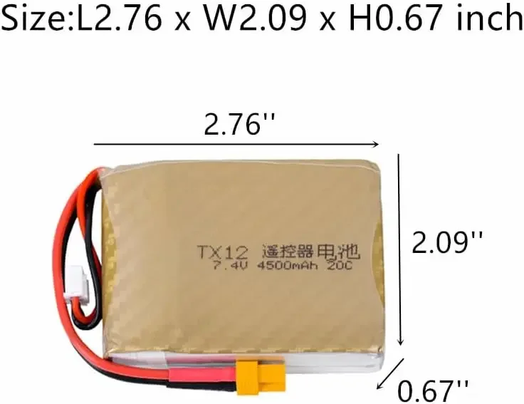 Batería LiPo RadioMaster TX12 conector XT30 y carga USB - imagen 5