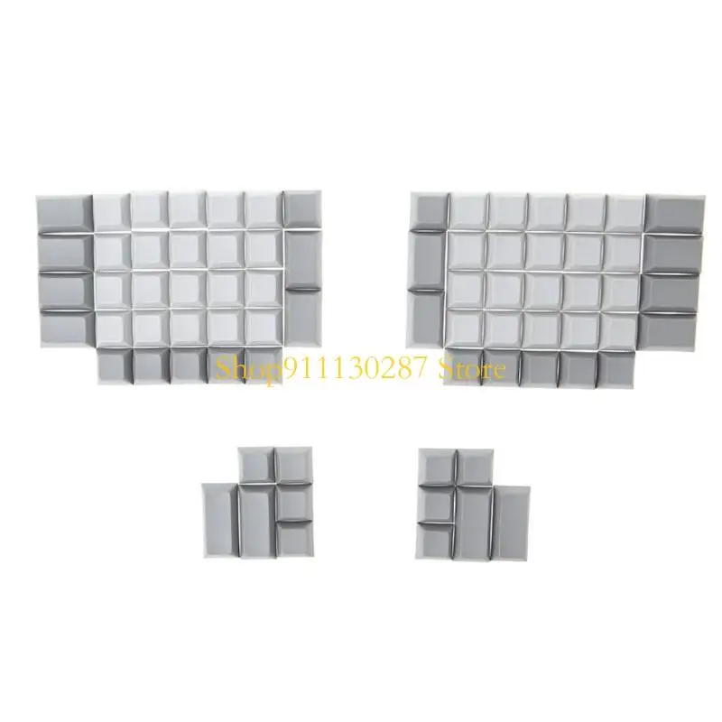 J1HC 76pcs PBT Keycap en blanco Diy Teclado mecánico Ergodox Perfil DSA Sin teclado impresión Conjunto para interruptores MX - imagen 4