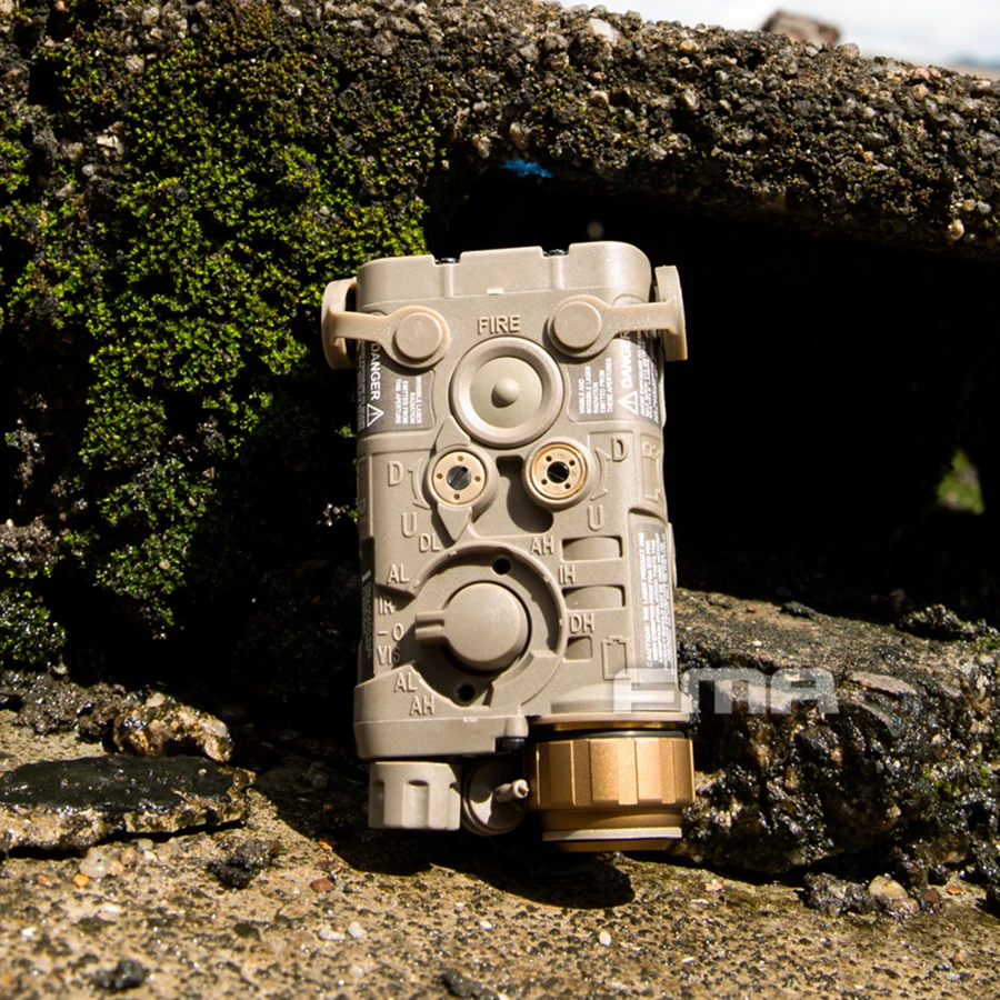 FMA LAB PEQ-NGAL Mini versión PEQ táctico Airsoft LAB PEQ NGAL LED + IR rojo láser caja de batería de caza - imagen 4