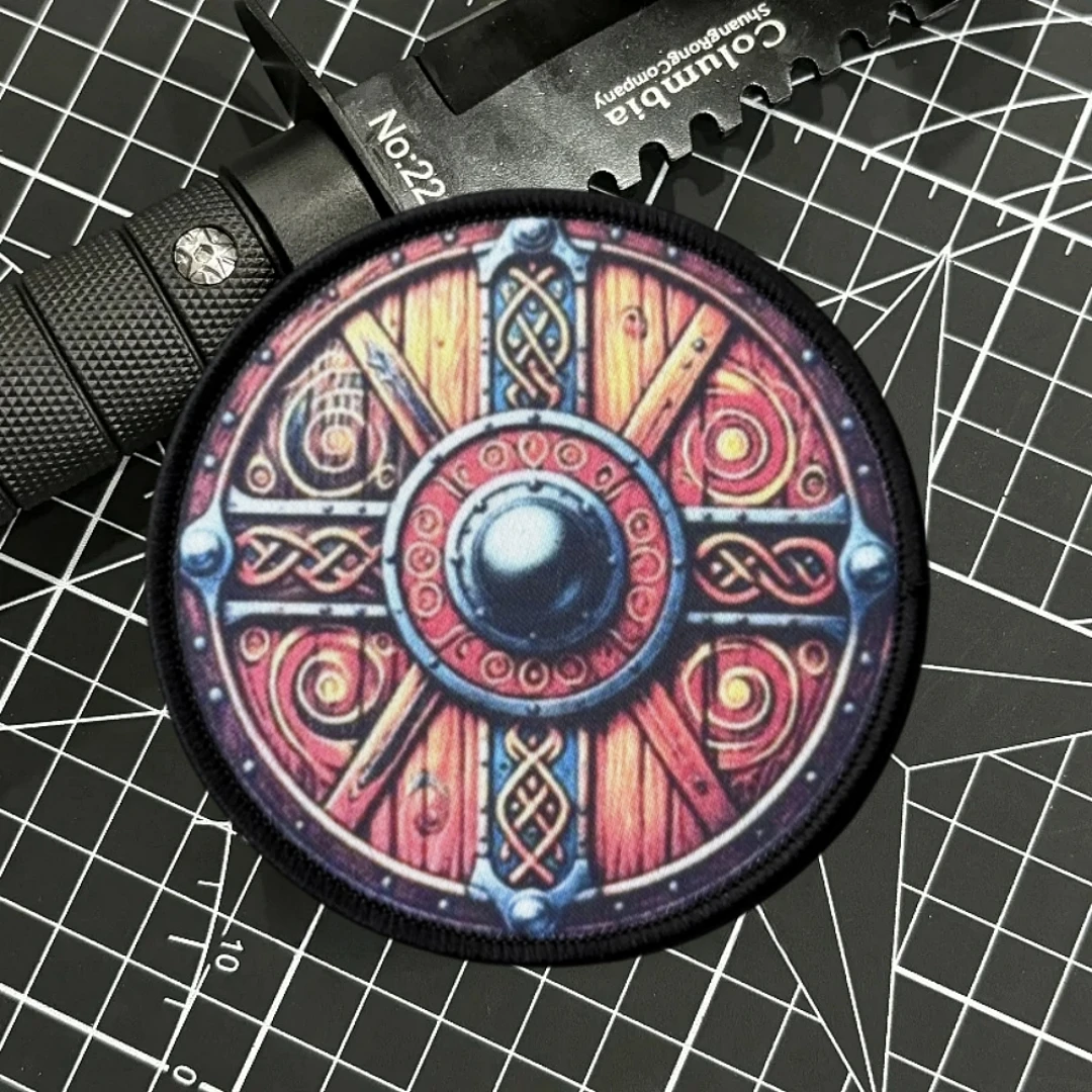 Parche de escudo insignia de moral táctica brazalete del ejército militar pegatina para mochila parches de gancho y bucle impresos para ropa - imagen 3