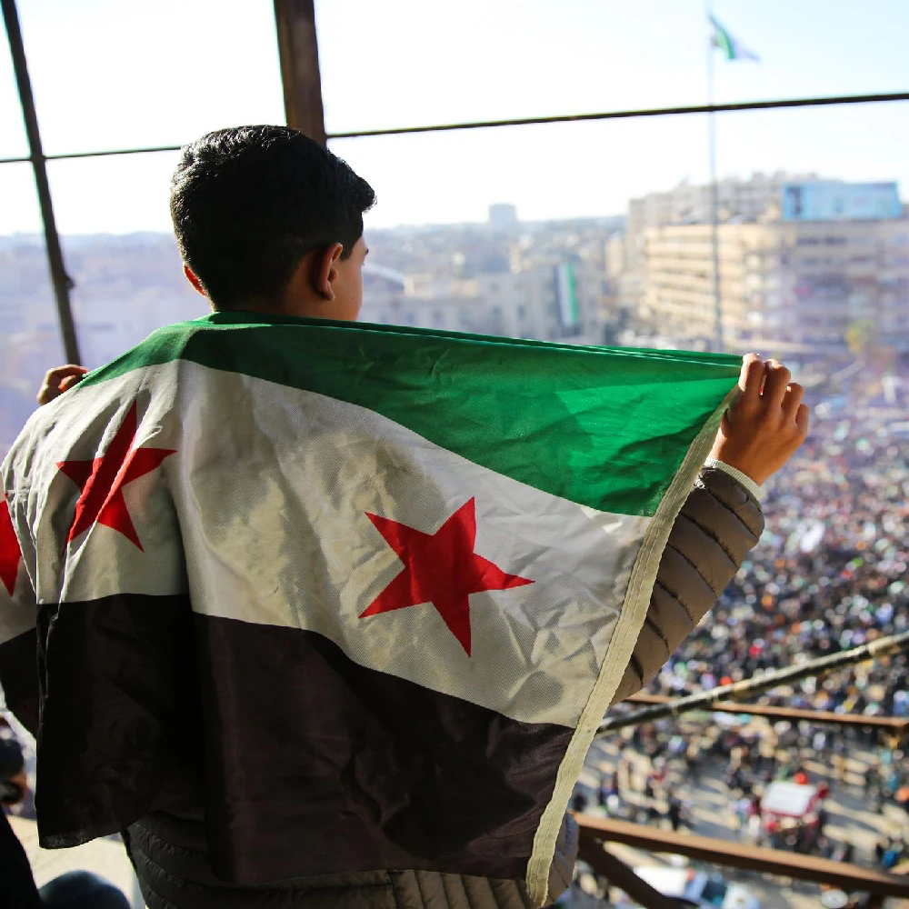 FLAGLINK 90X150cm Bandera Siria Siria Para Decoración
