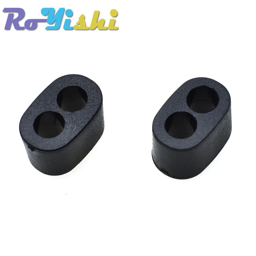 Conector deslizante de cuerda para ropa deportiva, tapón de bloqueo de extremo de cable, accesorios de mochila, 4,5mm, 2 agujeros, 10 unids/lote por paquete - imagen 3
