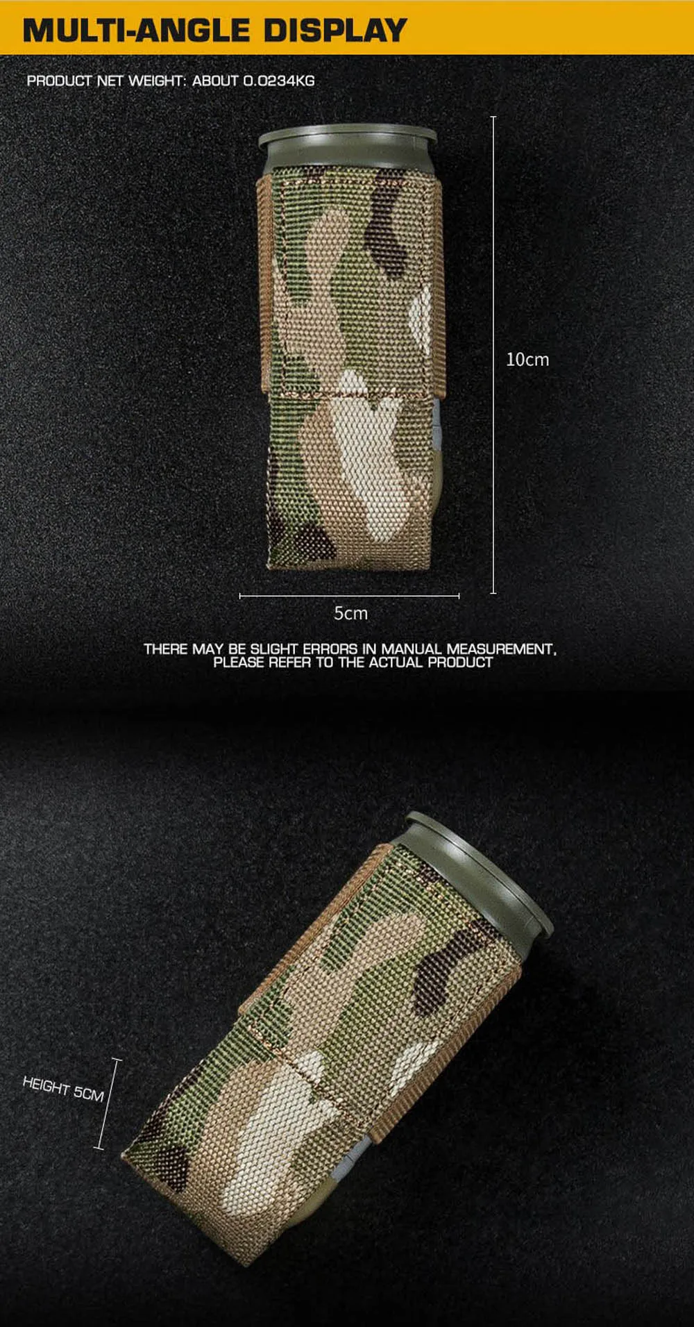Detalle del sistema de fijación MOLLE