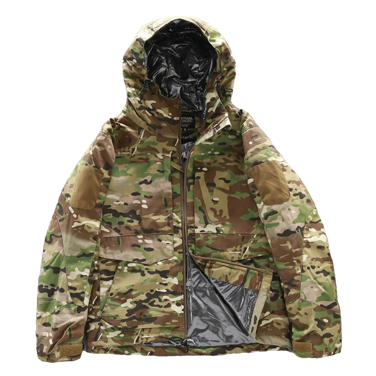 Ropa de algodón de camuflaje reflectante de calor, engrosamiento, impermeable, chaqueta Rusher, ropa de trabajo, Chaqueta de algodón con capucha, Invierno - imagen 5
