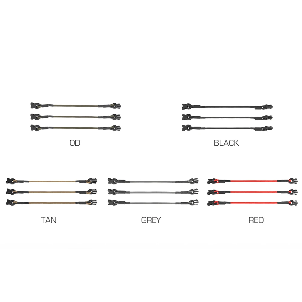 Táctico 3 unids/set cuerda de fijación multiusos Molle engranaje organizar cordón elástico herramienta de caza al aire libre Camping guantes Clip hebilla - imagen 2