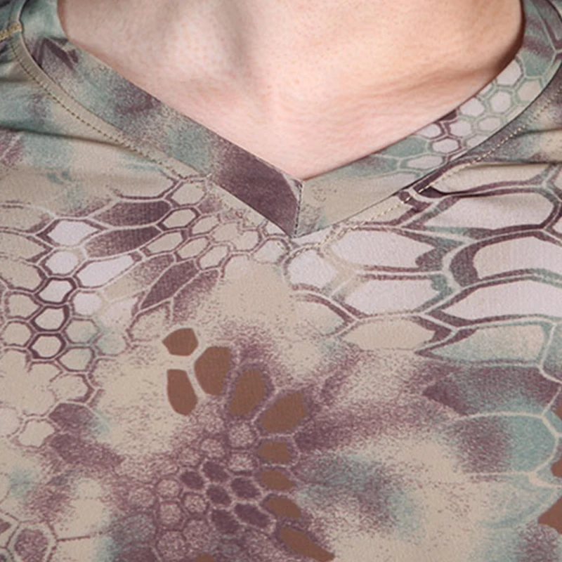 Emersongear-Camiseta táctica de camuflaje para correr, camisa con capa Base ajustada, pantalones cortos de manga corta para acampar - imagen 5