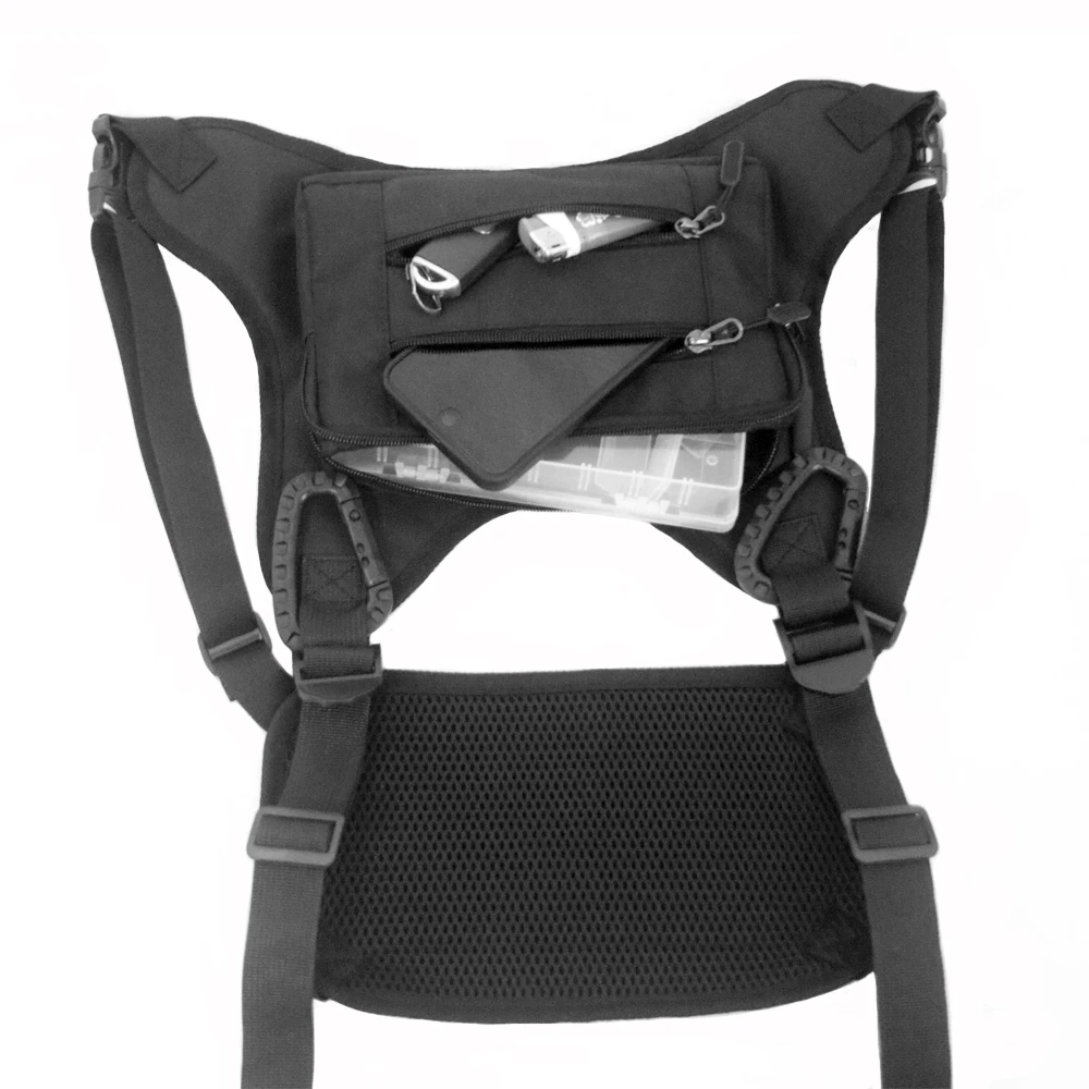 Chaleco de calle, bolsa de aparejo de pecho, chaleco de tela Oxford, bolsa de Hip Hop, bolsa táctica funcional, paquetes de cintura - imagen 3