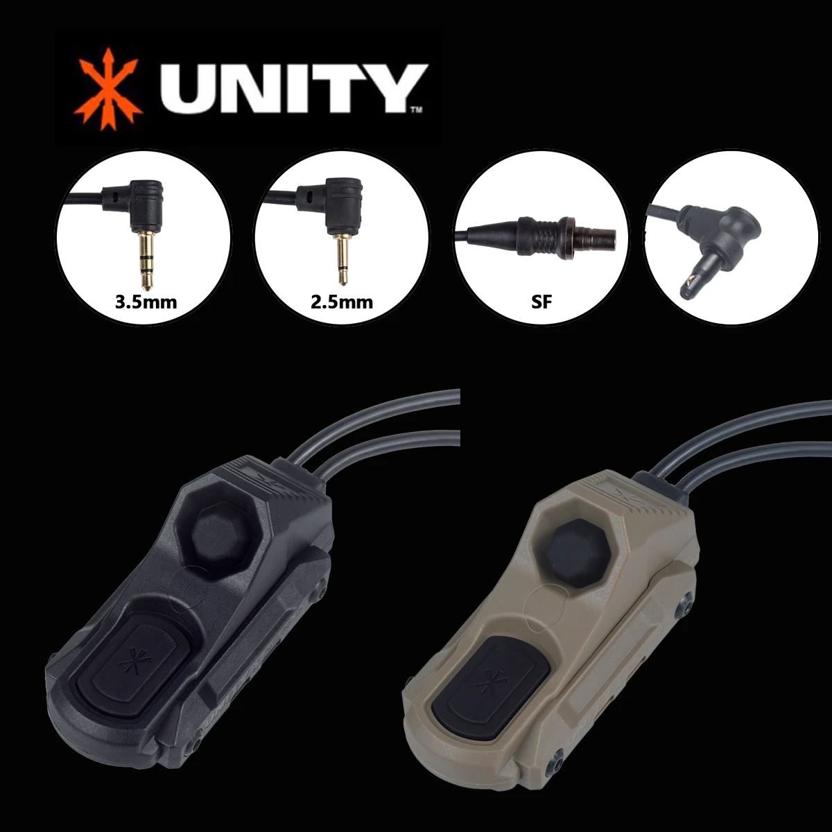 UNITY AXON remoto en línea doble función interruptor de presión linterna PEQ NGAL láser SureFire M300 M600 2,5 3,5 enchufes de grúa - imagen 5