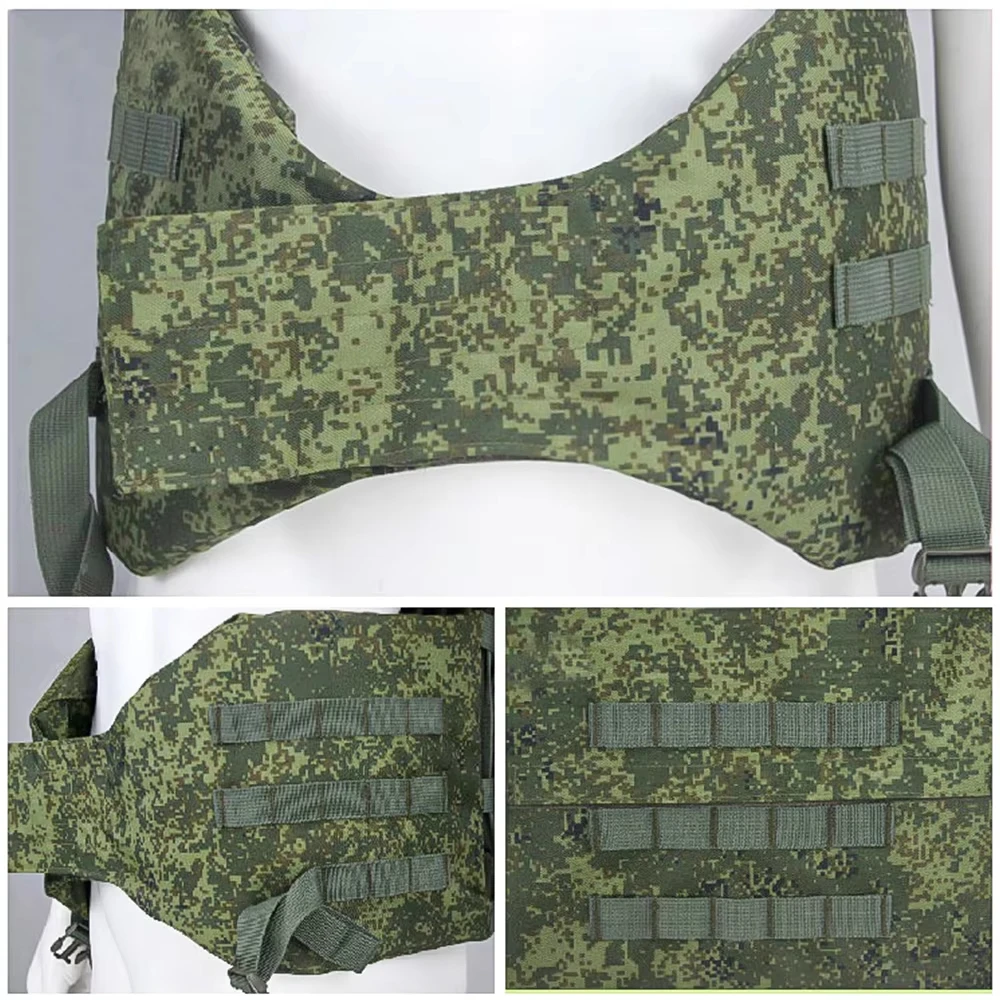 Chaleco táctico ruso 6B45, chaleco de entrenamiento de combate EMR con hombreras y suspensorio, camuflaje EMR para hombre pequeño verde - imagen 3