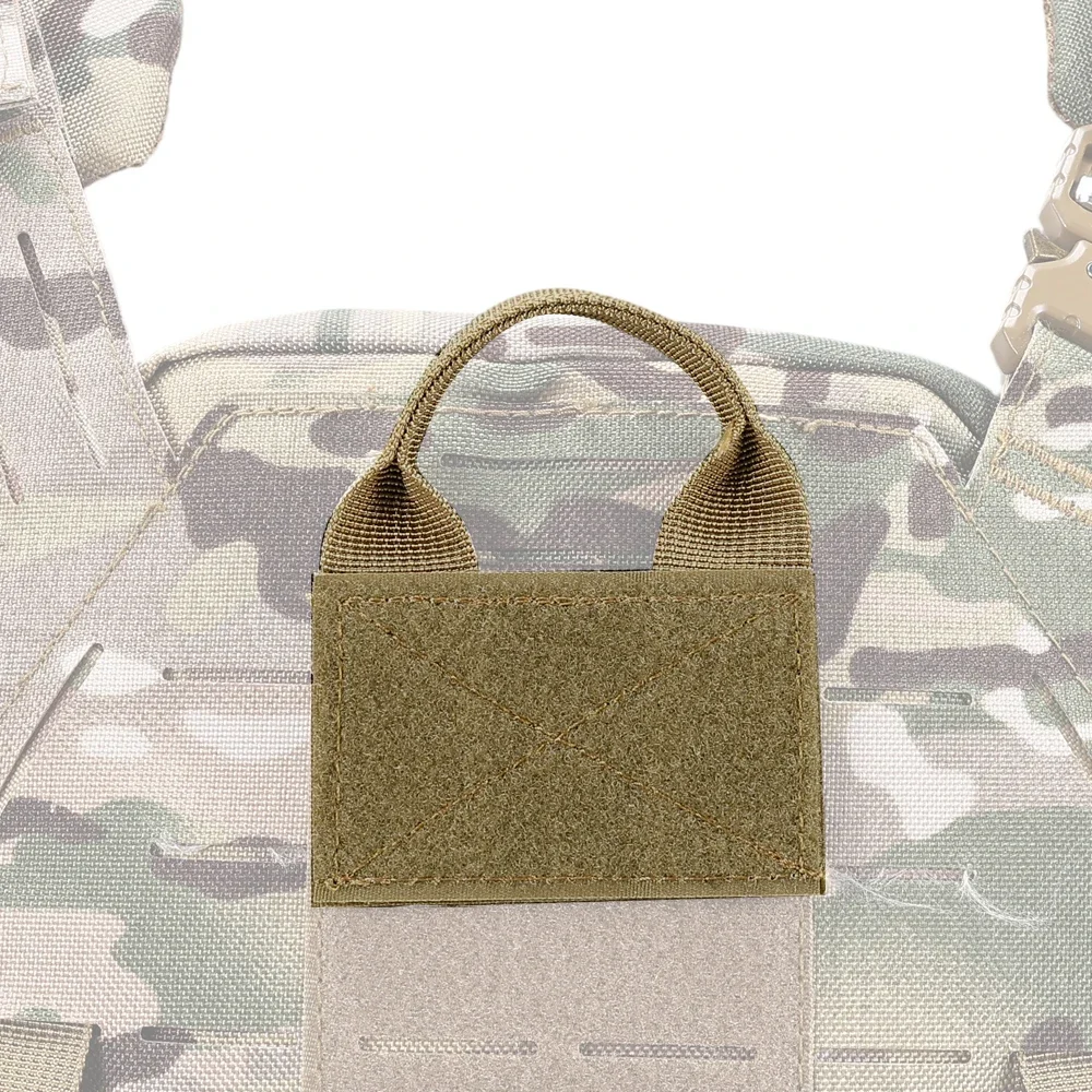Parche de chaleco para mochila táctica, adaptador Molle, Panel, convertidor de gancho y anillo con parche de identificación adjunto, bolsa de parche DIY - imagen 5