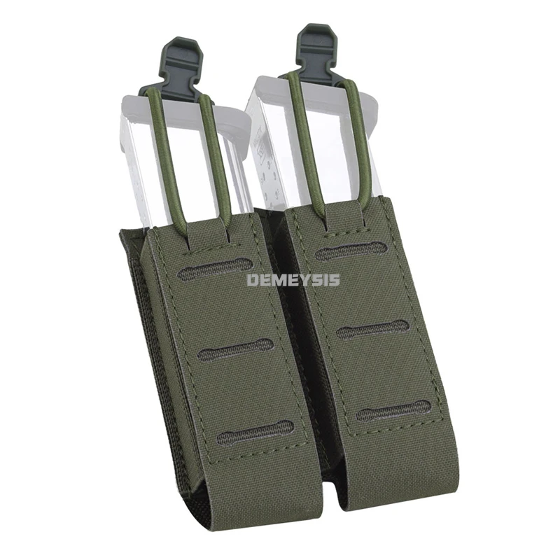 Bolsas tácticas para revistas de 9mm, soporte para portador de Airsoft Mag para cinturón, sistema Molle, linterna de caza, paquete de herramientas - imagen 2