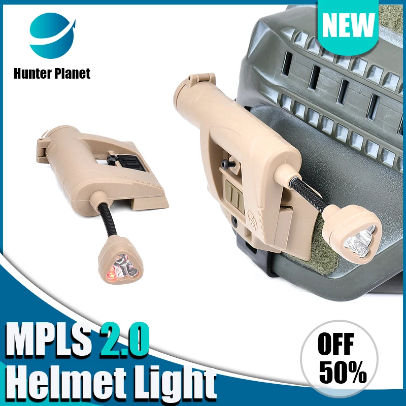 Luz táctica militar rápida casco MPLS 4 GEN2 rojo verde blanco IR iluminador faro LED al aire libre supervivencia lámpara de señal de seguridad