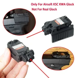 Mira puntero láser de punto rojo táctico KWA KSC GLK para KWA KSC G17 G19 G23, mira trasera para pistola de caza para Airsoft G 17 18C 22 34