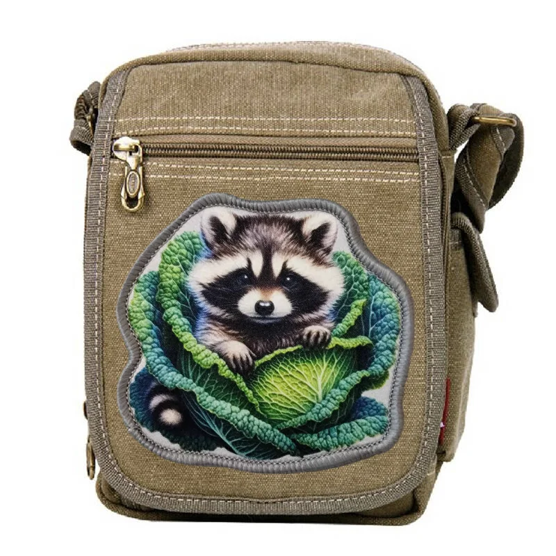 Parche táctico velcro mapache estampado para chalecos y brazaletes - imagen 5