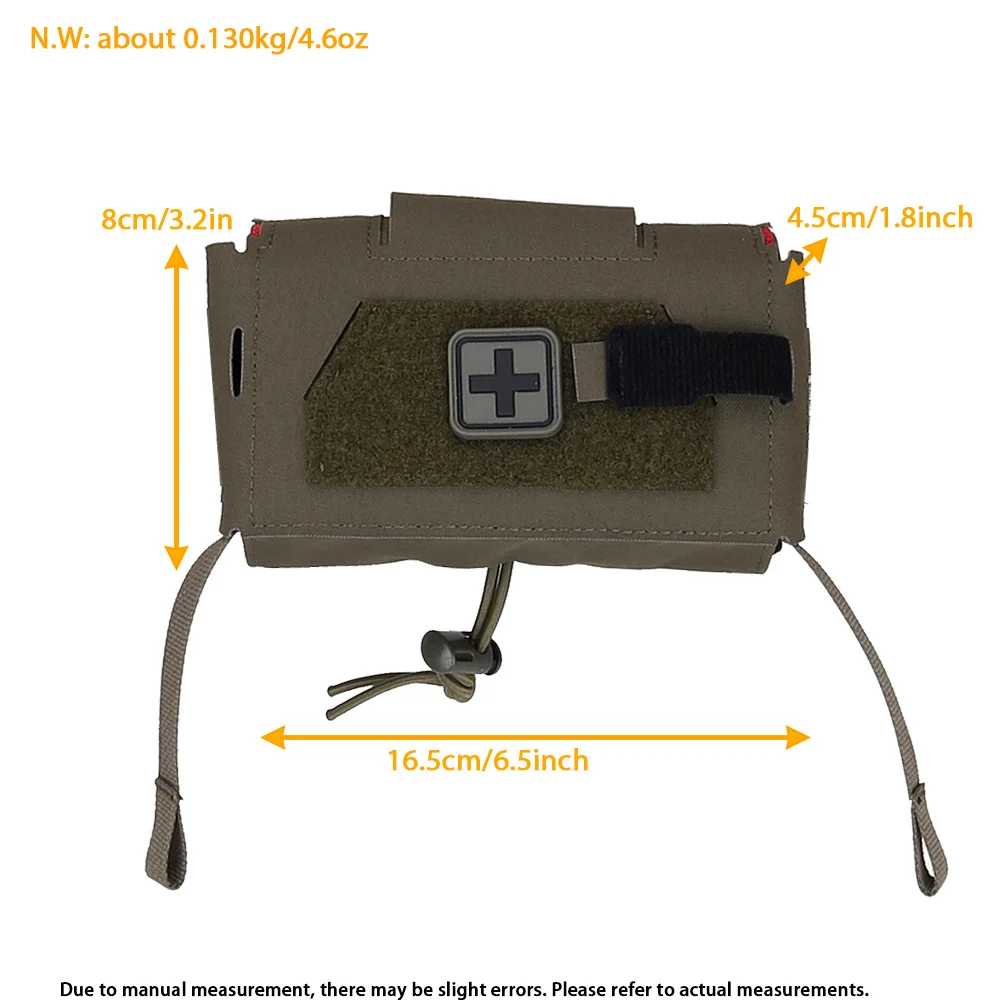 Bolsa compacta para traumatismos V3, bolsa médica táctica Molle MD2, bolsa IFAK para Airsoft, portador de placa de caza, equipo de cinturón - imagen 2