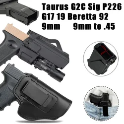 Cargador de funda de pistola Universal IWB OWB de 9mm para Taurus G2C Sig P226 SP2022 Glock 17 19 23 26 Beretta 92 funda de caza oculta