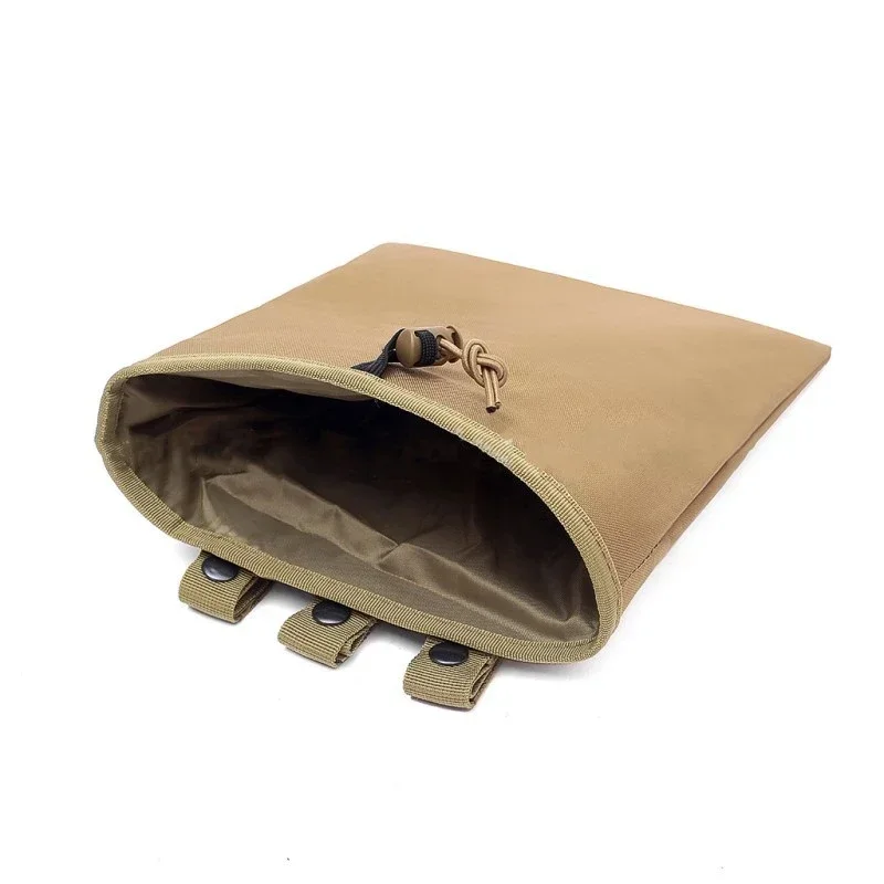 Bolsa de basura Molle plegable de nailon resistente para caza en la silla de montar y cinturón, bolsa de basura Mag de gran capacidad para hombres - imagen 3