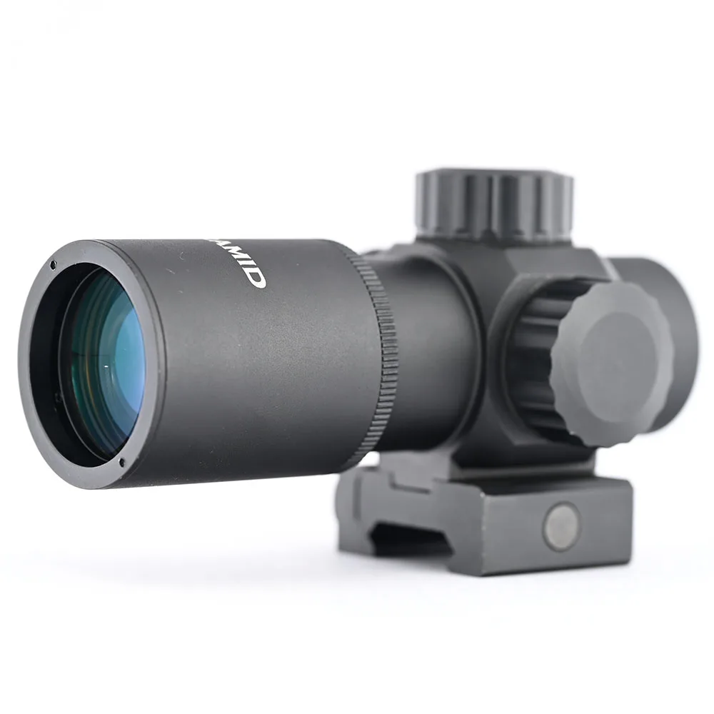 Shooin Optics 1x20 Red Dot Scope con 1/2 MOA de precisión, montaje Weaver de 20 mm – Óptica exterior compacta ajustable para recreación - imagen 4