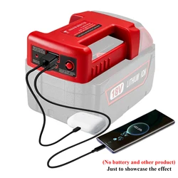 Adaptador cargador Milwaukee USB-C/USB con carga interior y exterior
