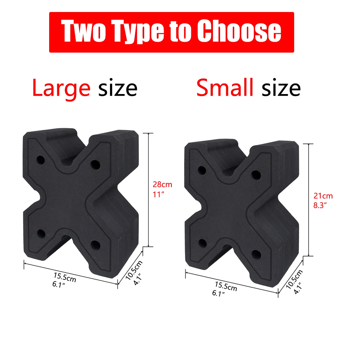 Soporte de banco de tiro CL para Rifle táctico x-block, soporte de montaje de bloque de Rifle de 21/28mm, adaptador de espuma EVA que reduce el retroceso, buttstock de caza - imagen 4