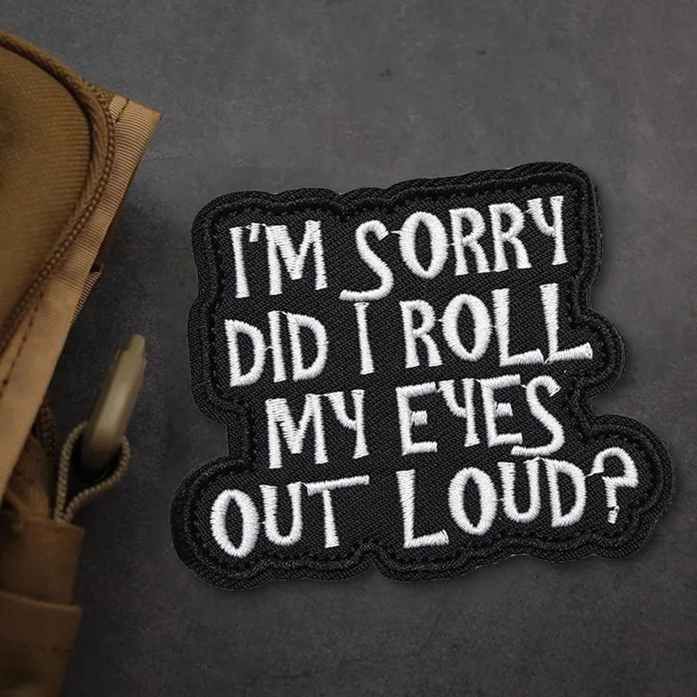 Parche táctico DUCT TAPE Morale Fun Meme cita gancho bucle sujetador bordado pegatina insignia para mochila Molle gorra Jeans