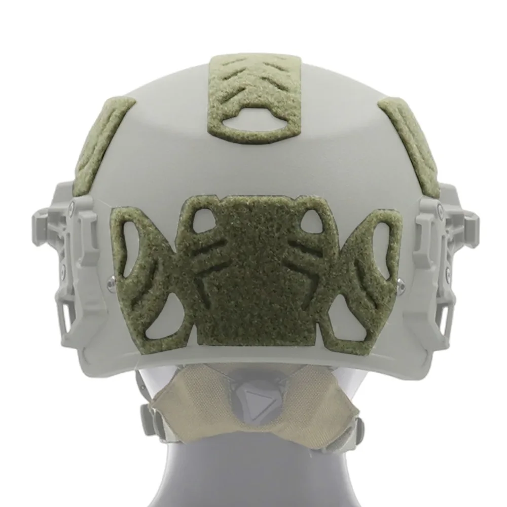 Lote de 6 unidades de parches adhesivos mágicos para casco Wendy, cierre de gancho y bucle, accesorios para casco adhesivo, equipo para casco Airsoft de caza - imagen 4