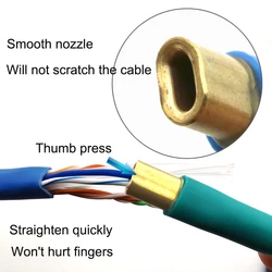 Desenredador separador de cable Ethernet CAT5 CAT6 para gestión