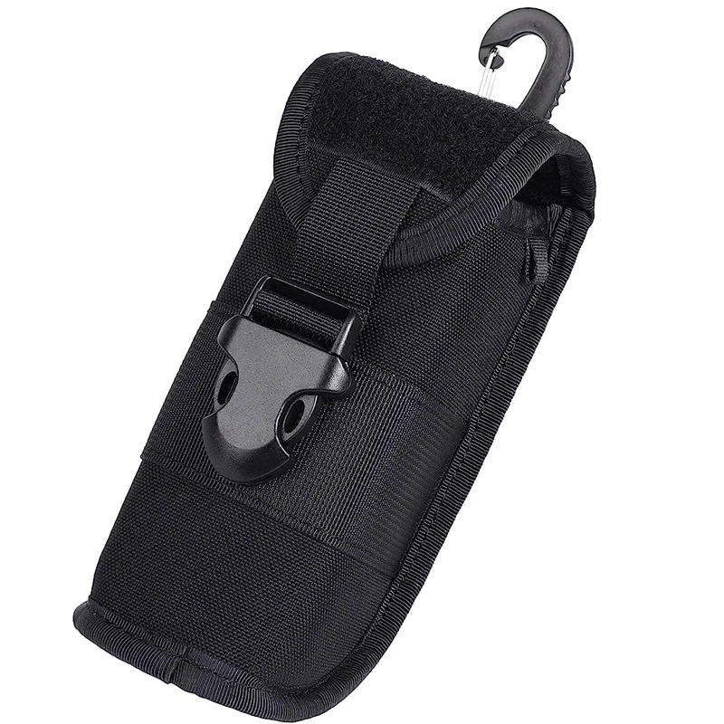 ONETIGRIS Estuche rígido para anteojos táctico MOLLE, caja de almacenamiento para gafas de sol con hebilla, soporte protector de nailon 1000D (negro) - imagen 5
