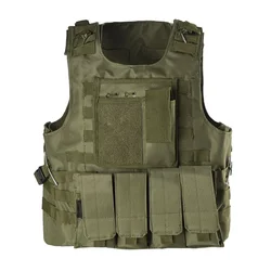 Chaleco portaplacas táctico MOLLE airsoft y protección balística