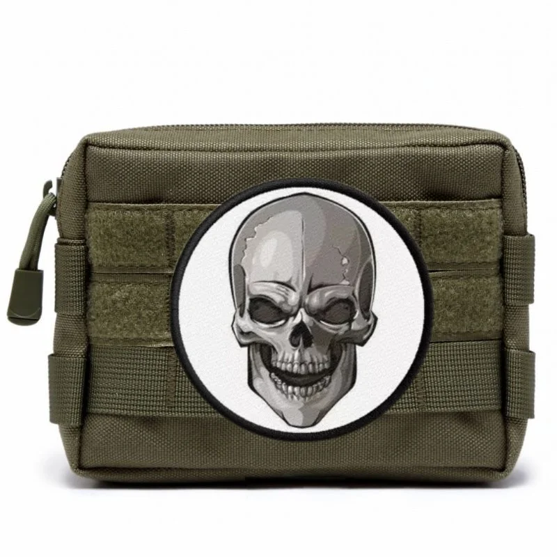 Insignia de moral táctica de calavera, parche impreso con gancho y bucle, parches militares, pegatinas para mochila, apliques para ropa, sombreros - imagen 2