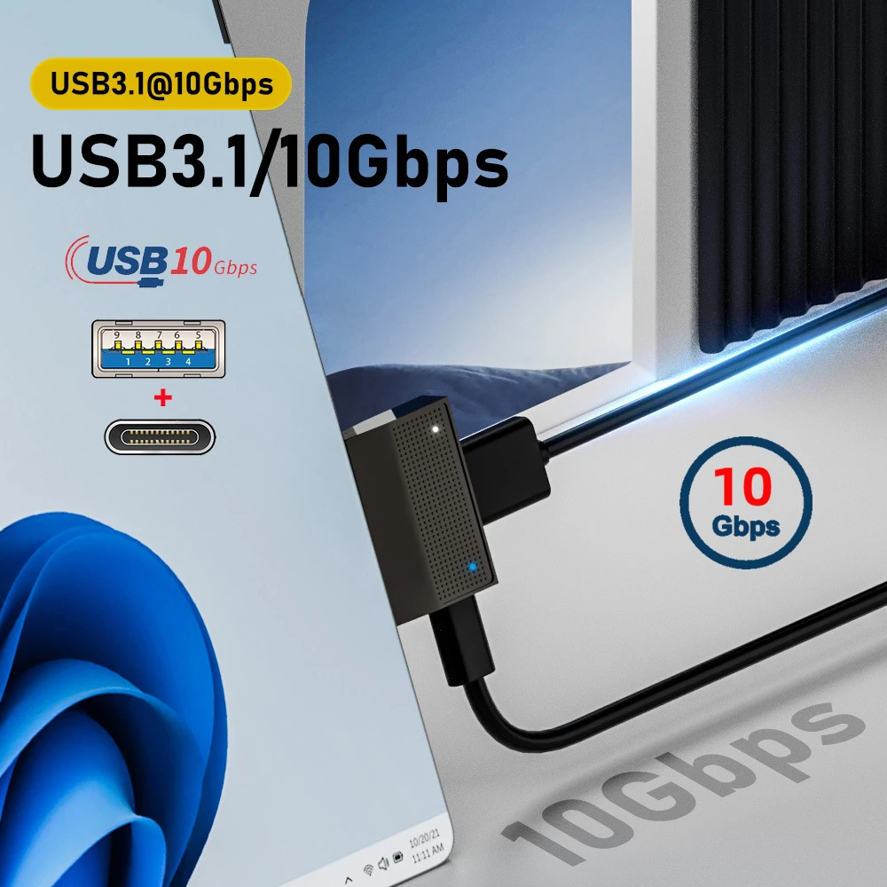 CY-Adaptador de carga magnético A USB-C tipo C y USB3.1 tipo A, datos SF531 para Surface Pro9 Pro8 Pro7 Pro6 Pro X Go Book - imagen 4