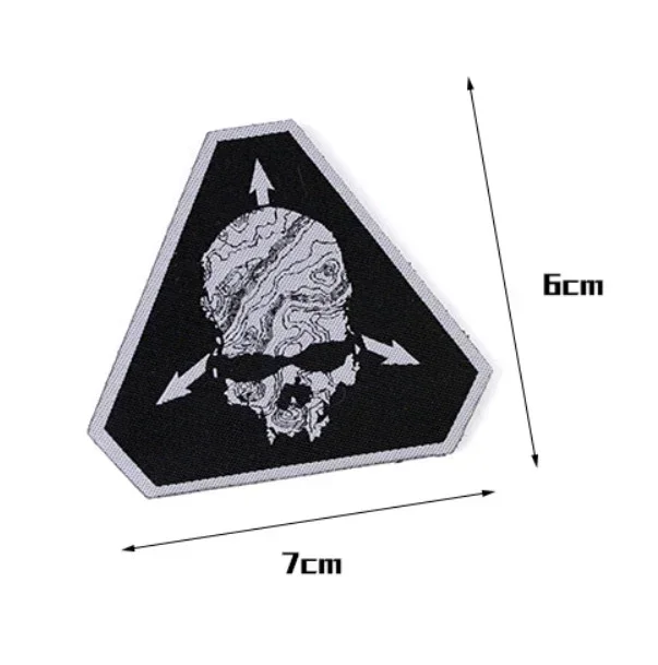 TAD-parches Klett bordados de Calavera, brazalete táctico, insignia de Moral de capacidad de misión, equipo al aire libre, pegatina de mochila - imagen 2