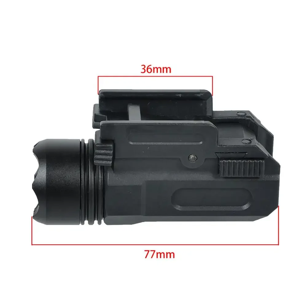 Linterna táctica QD LED Airsoft para pistola compatible Glock 17 19 - imagen 5