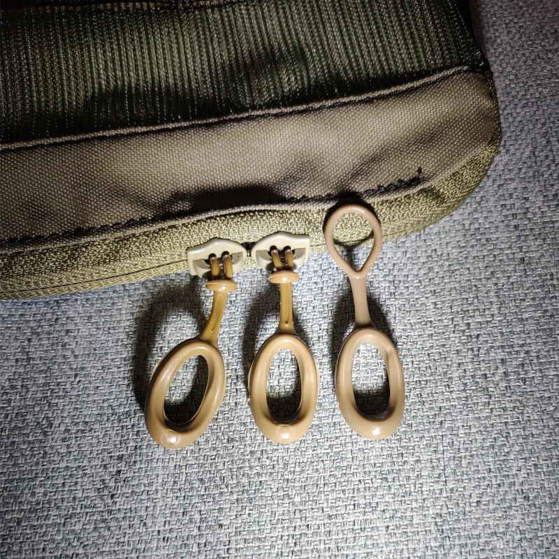 Faraón-tirador de cremallera de goma, accesorio con asa en O, fijador de cremallera, reemplazo Universal, bolsa de viaje, Maleta, tienda, mochila táctica, 10 piezas - imagen 5