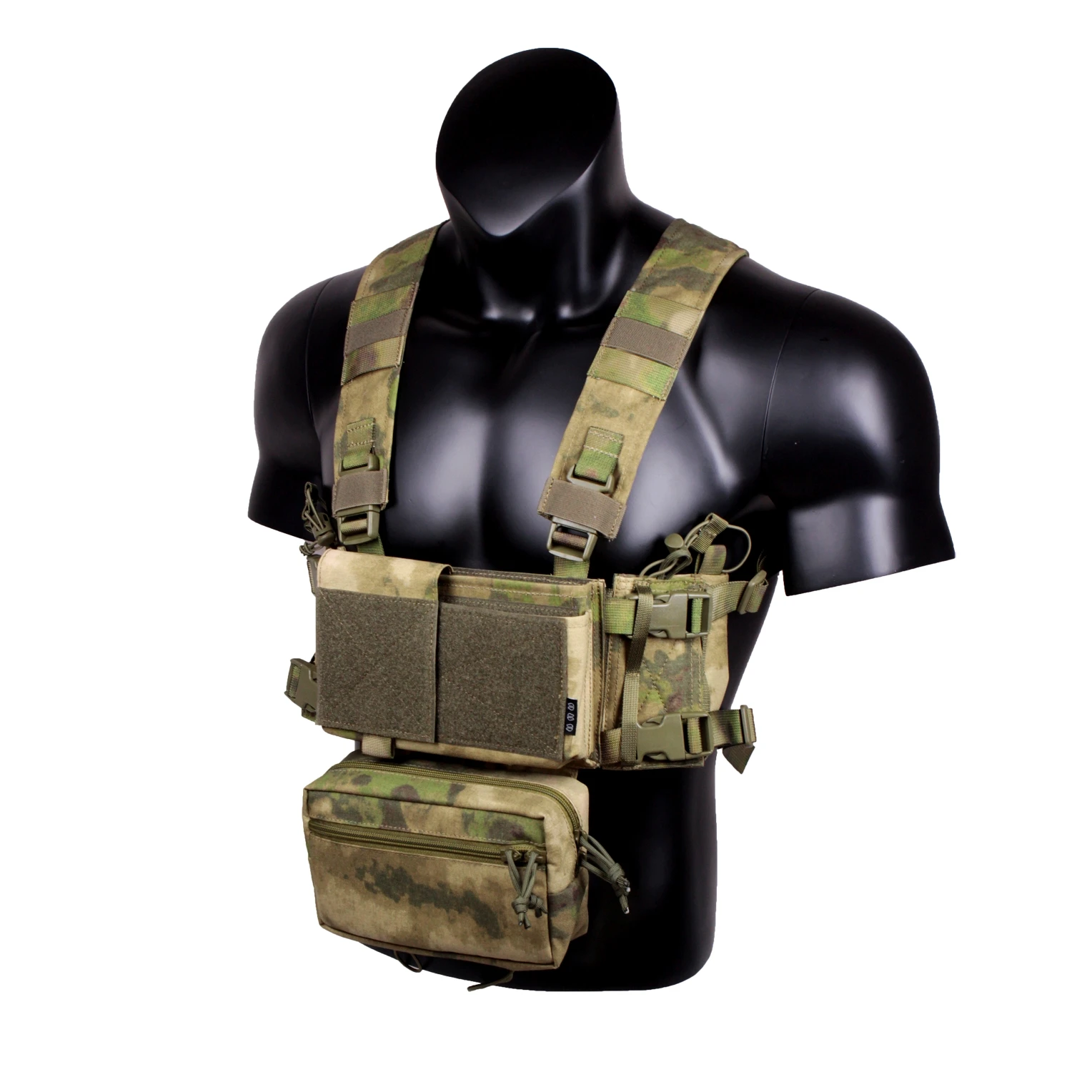 MK4 Micro Gear Chest Rig Bolsas para W/5,56 Mag Pouch Plate Carrier Chaleco Tactico Camuflaje Cierre de combate Airsoft - imagen 4