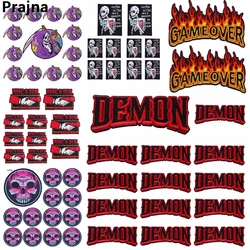 Parche Prajna calavera punk – bordado termoadhesivo
