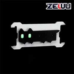 Etiqueta de advertencia MOLLE, tira de identificación absorbente de luz, equipo para exteriores, mochila, chaleco táctico, accesorios