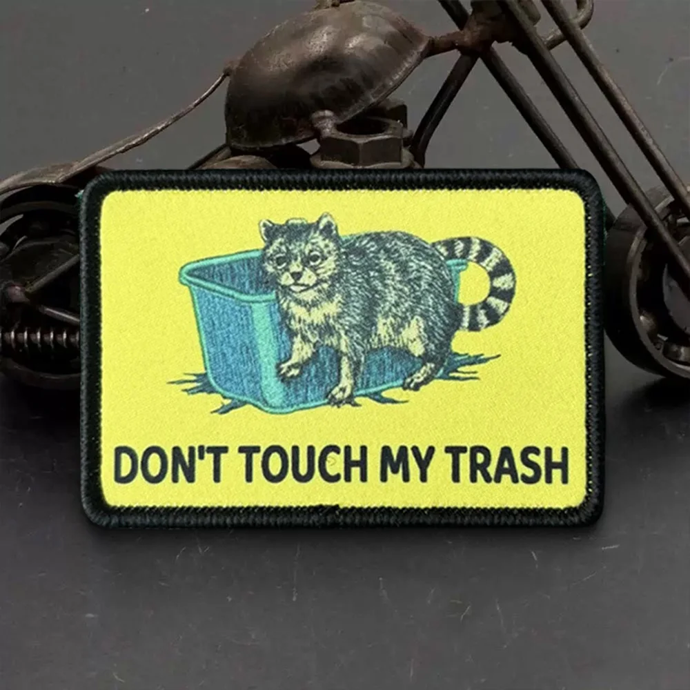 Parche táctico de gato de dibujos animados, parches de gancho y bucle, insignia de moral militar, brazalete del ejército, pegatinas para mochila - imagen 4