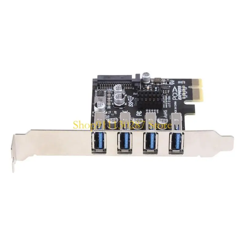 J1HC 4 Port PCIe a USB Tarjeta expansión USB para tarjeta Express para 7 - imagen 2