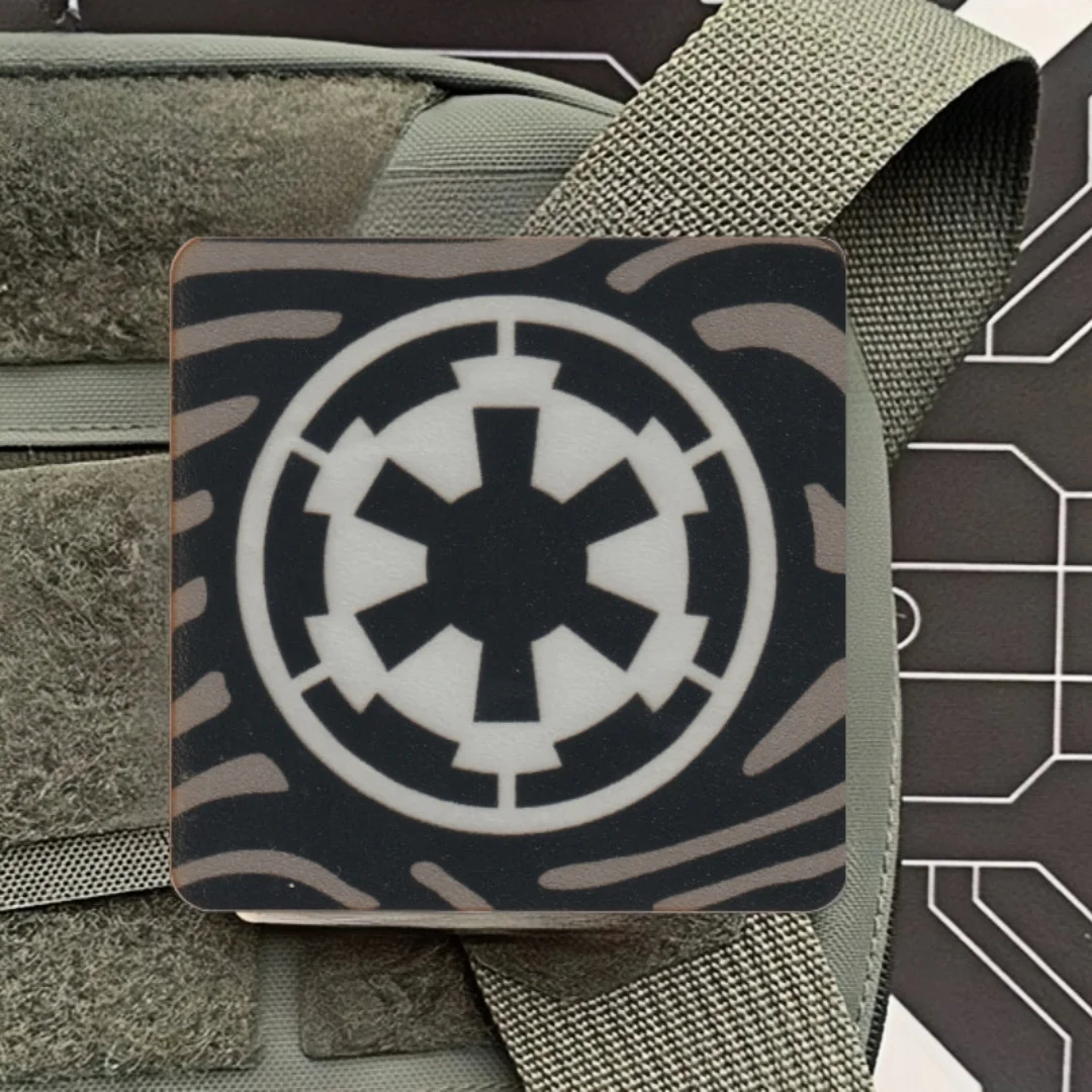 Capítulo de identificación reflectante luminoso, parche de gancho y bucle de PVC, insignia de moral táctica, pegatina para mochila del ejército militar - imagen 4