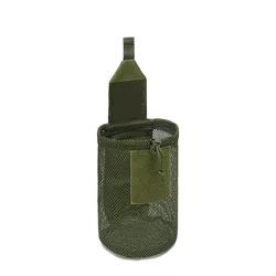 Bolsa táctica MOLLE de malla plegable ligera con cordón EDC